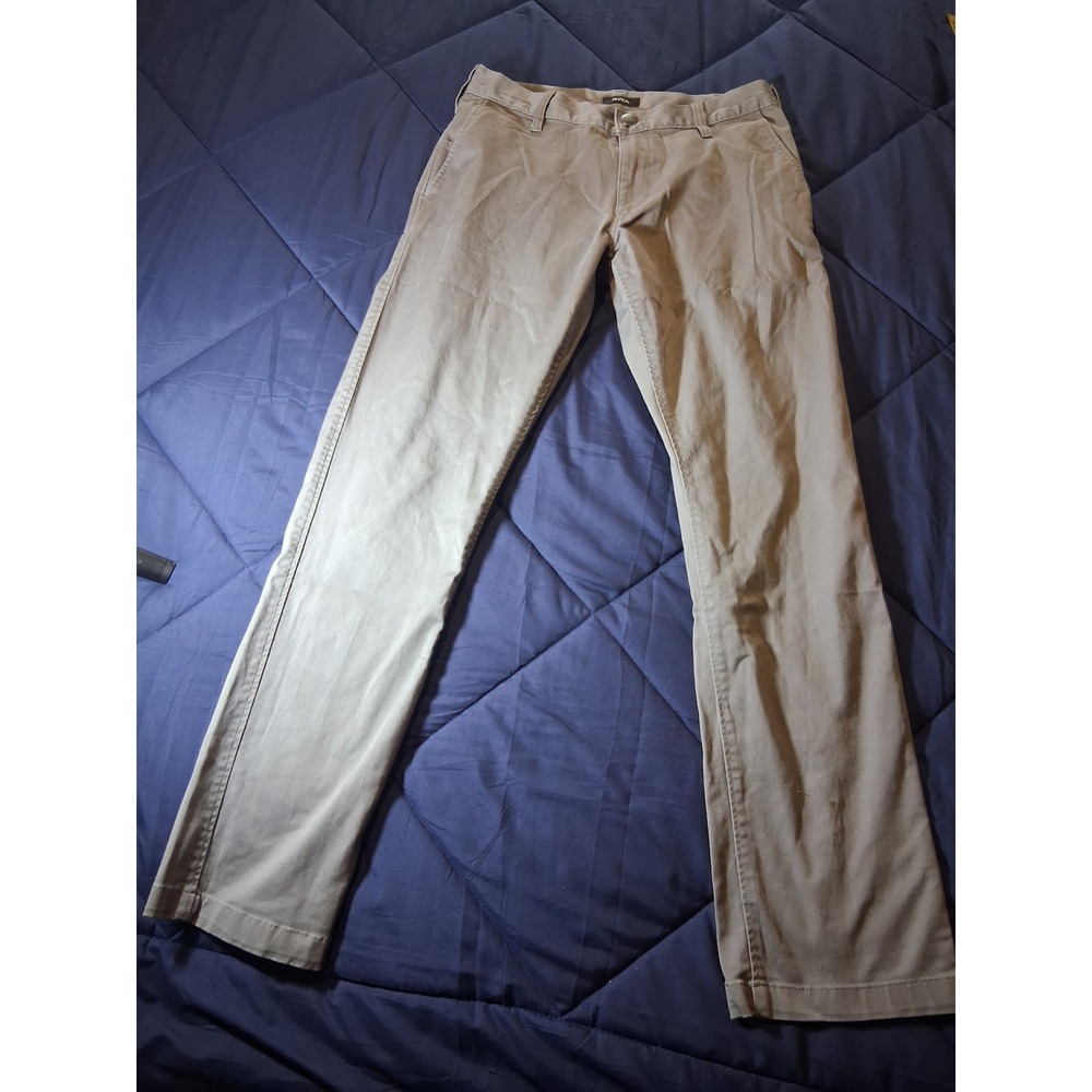 RVCA Week-End Fit Chino Pants Mens 31 Grey Straight Leg Casual Trousers